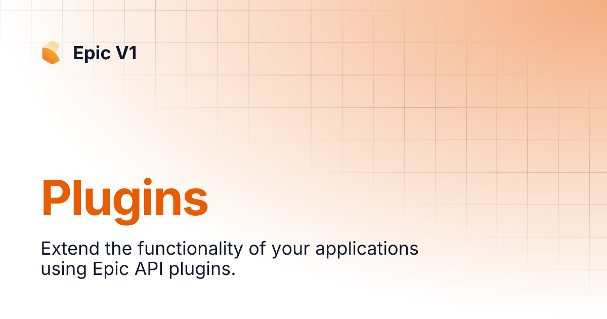 Plugins epic v1